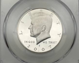 2007-S Silver Proof Kennedy Half Dollar
