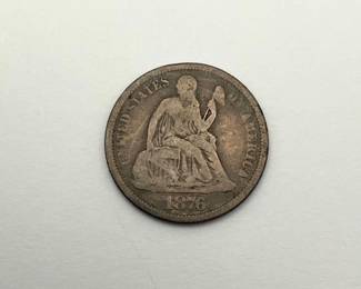 1876 Seated Liberty Dime