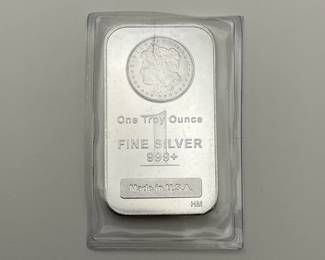 One Troy Oz Silver Morgan Bar