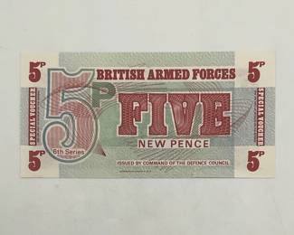 5P New Pence British Armed Forces Special Voucher