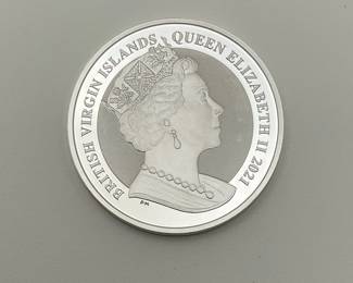 British Virgin Islands Silver Pegasus 1 Oz Round