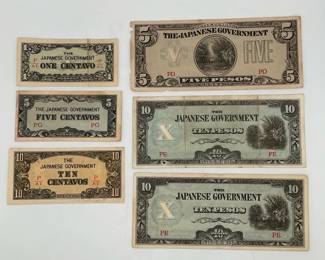 WWII Philippines Occupation 1942 First Print Currency