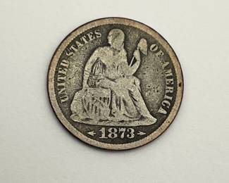 1873-S Seated Liberty Dime