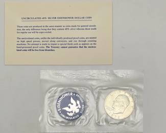 1972 Uncirculated Eisenhower Silver Dollar