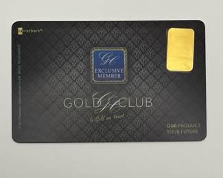 Gold Club Exclusive 0.20g Fine Gold Bar