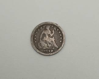1849 Seated Liberty Half Dime