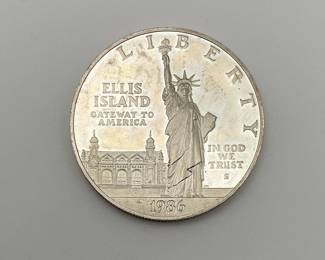 1986 Statue of Liberty Silver Commemorative Dollar