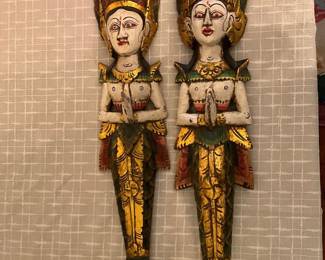 Carved gesso polychrome