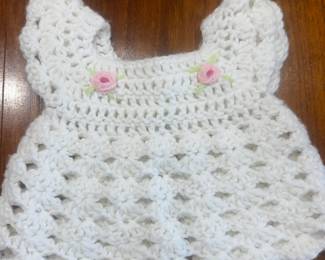 Vintage hand knitted baby clothes