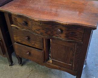 Antique wash stand (missing door board is included)
