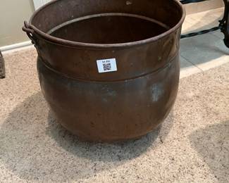 Large metal pot