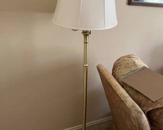 Brass floor lamp