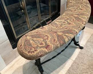 Curved bench