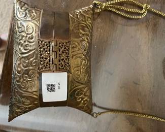 Vintage metal dress purse