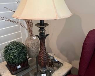Two matching lamps