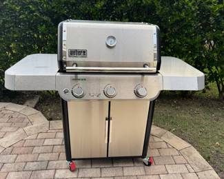 Weber GENESIS Gas Grill | "WEBER" Cover & Propane Tank