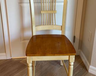 Two Toned Farmhouse Spindle-Back Side Chair
