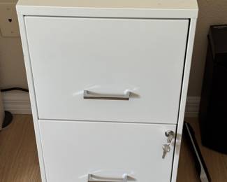 2-Drawer Locking Metal File Cabinet w/ Keys