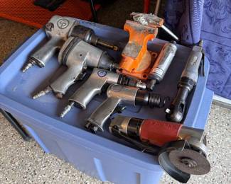 Pneumatic tools and vice.