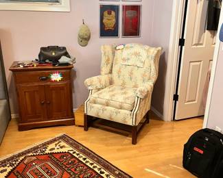 Winged back chair