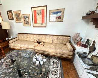 Mid Century Sofa - 2 pieces (needs reupholstered)
