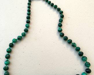 Vintage Malachite Necklace 