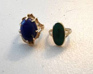 14k Stone Rings 