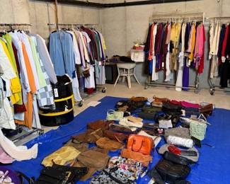 Large variety of bags, wallets, scarves and sunglasses