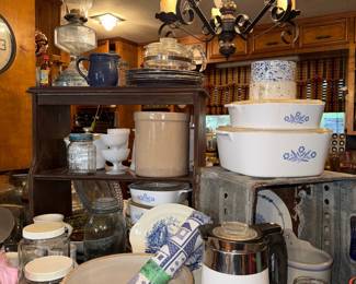 Pottery, Pyrex, and Pewter 