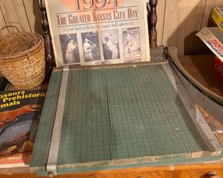 Paper Cutter, 1994 "The Greater Kansas City DAy News Paper