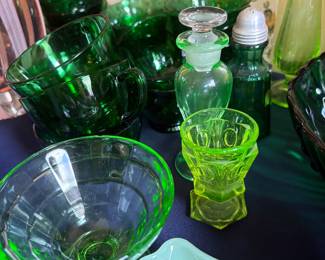 It glows! Depression glass