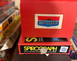 Vintage Games: Battleship, spirograph