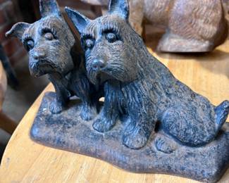 Cast Iron Westies Door Stops