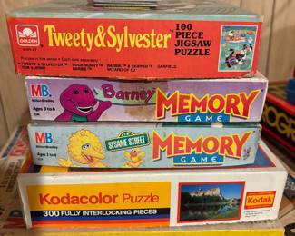 Vintage Games, Tweety& Sylvester, Memory, Battleship, Spireograph