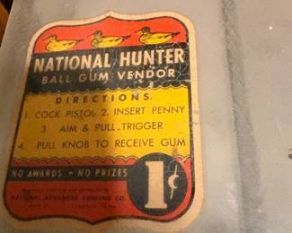 National Hunter Ball Gum Machine