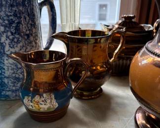 Copper and Brass water pitchers