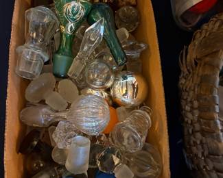 Glass stoppers - colored and clear