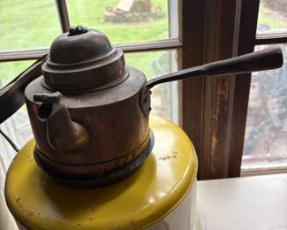 Primitive Side handle Hammered Copper Teapot made in Sweden