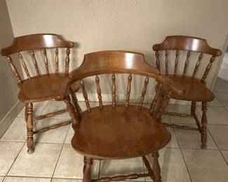 S. Bent Bros. Solid Maple Colonial Chairs (set of 6)