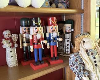 Nutcrackers and holiday decor