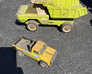 Vintage toy trucks