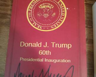 KJV Bible 2025 signed cover by Trump
