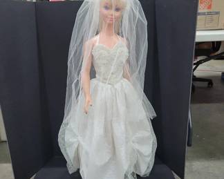 My Size Barbie Bride Doll With Veil