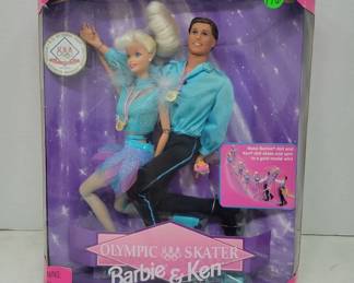 Olympic USA Skater Barbie & Ken Doll Set