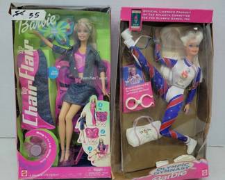 Barbie Chair Flair and 1996 Olympic Gymnast Dolls