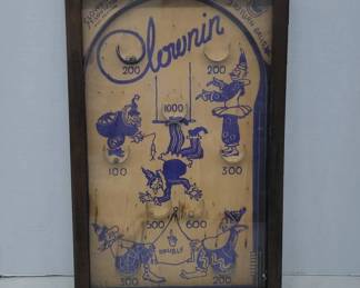	Clownin Pinball Game St. Louis MO Wood Frame