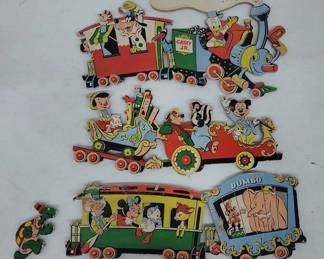Disney Character Wooden Train Pieces