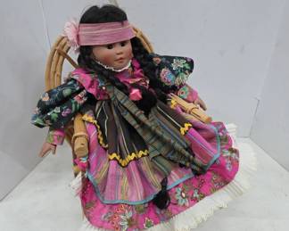 Corolle Inc. 1989 Timeless Creations Doll W Chair