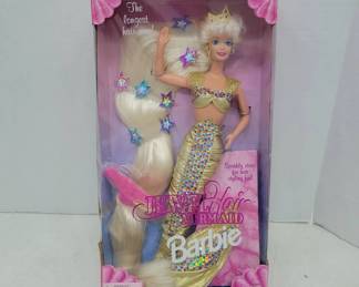 1995 Mattel Jewel Hair Mermaid Barbie Doll in Box