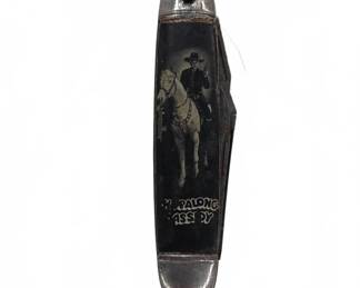 	Hopalong Cassidy Pocket Knife With Black Handles
